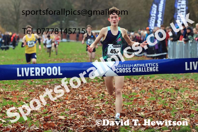 Boys Under-15s, 2023 British Athletics Cross Challenge, Sefton Park, Liverpool. Photo: David T. Hewitson/Sports for All Pics